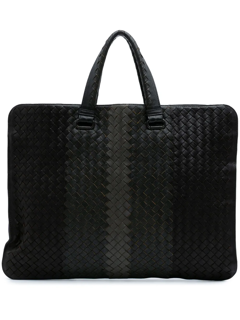 Bottega Veneta Pre-Owned 2012-2024 ナッパ イントレチャート クラブフュメ イントレチャート ブリーフケース ビジネスバッグ | ブラック | Image 1