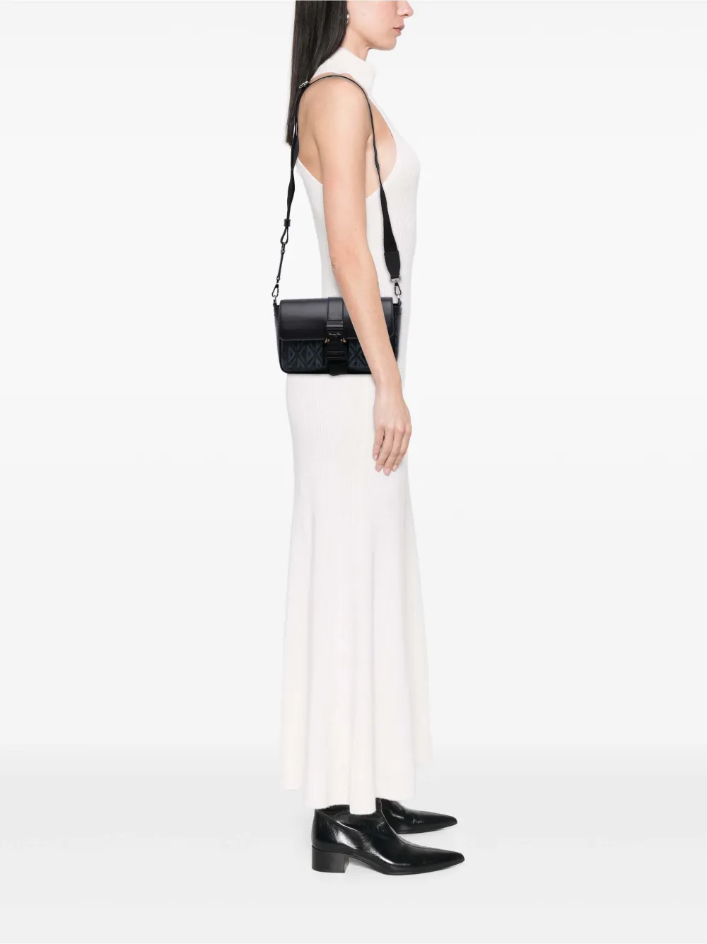 Christian Dior Pre-Owned 2022 Coated Canvas CD Diamond and Calfskin Hit The Road Messenger Bag crossbody bag | Pre-Owned | Image 2