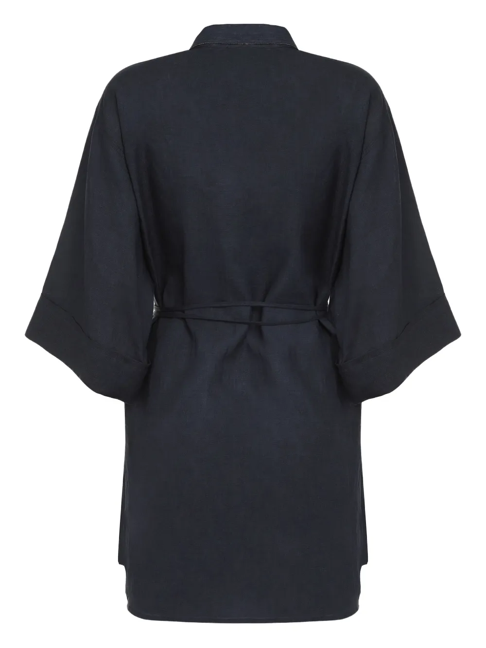 Fabiana Filippi collared short-sleeves shirt Blauw