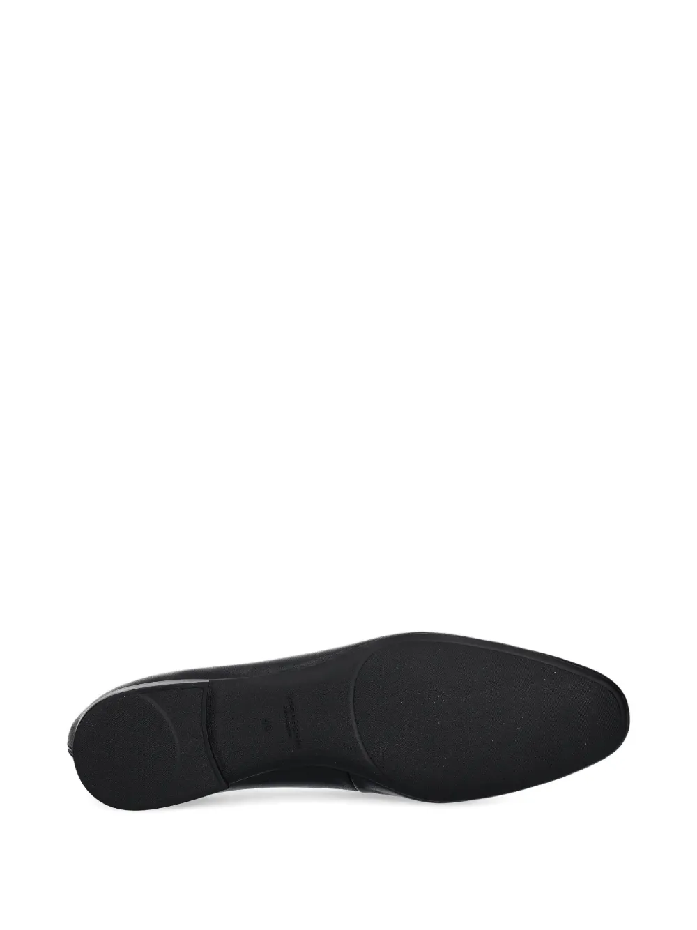 VAGABOND almond-toe leather loafers Black