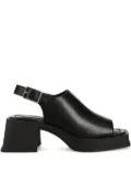 VAGABOND 67mm Hennie slingback platform sandals - Black