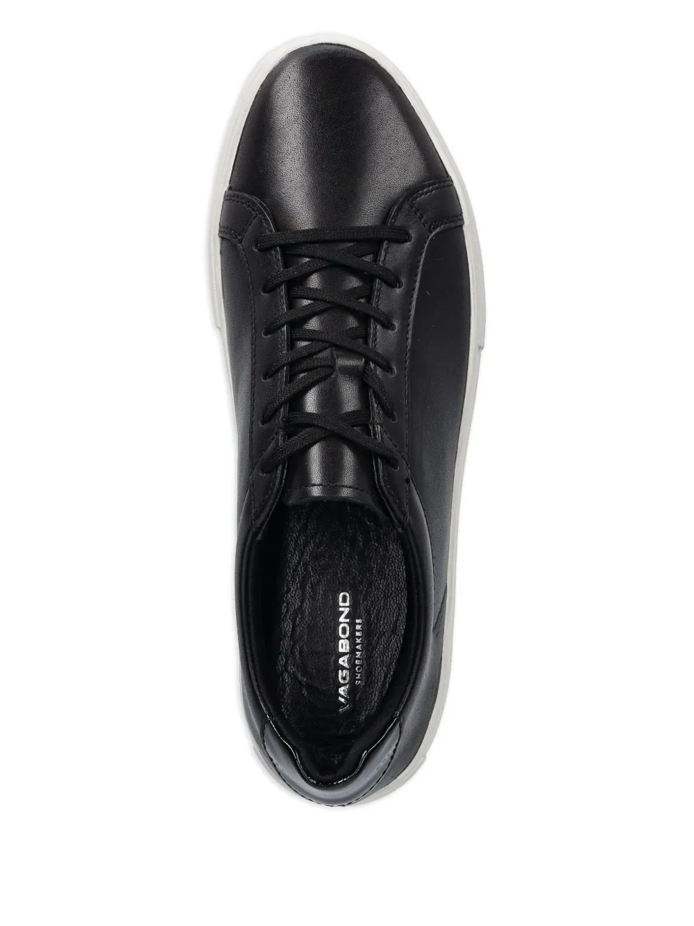 VAGABOND leather trainers Black