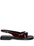 VAGABOND Izzy patent bow slingback sandals - Red