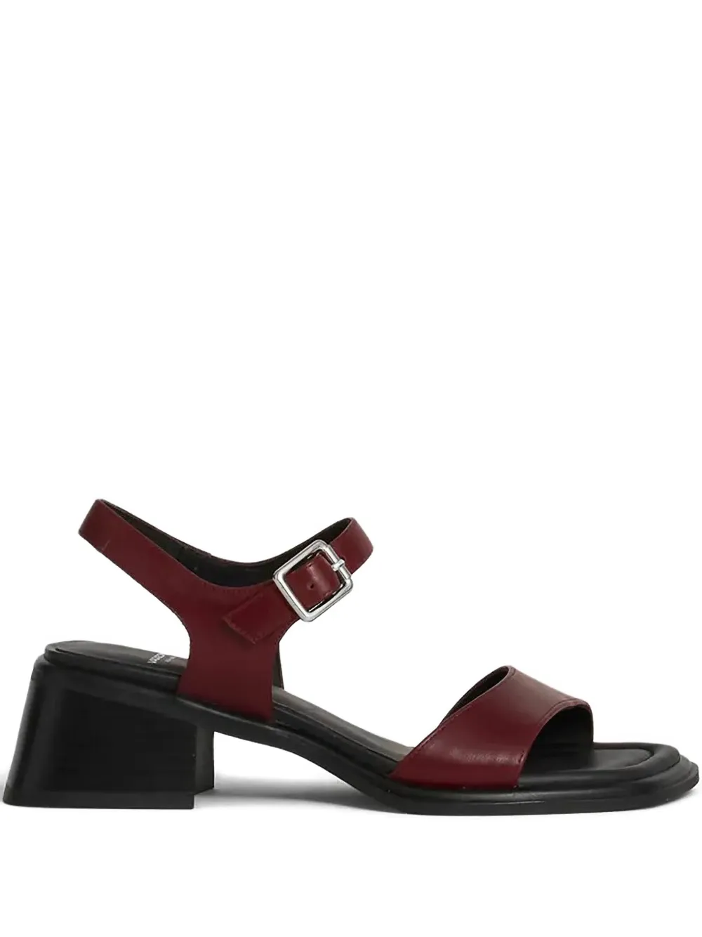 VAGABOND 53 mm Ines pumps met blokhak en enkelbandje Rood