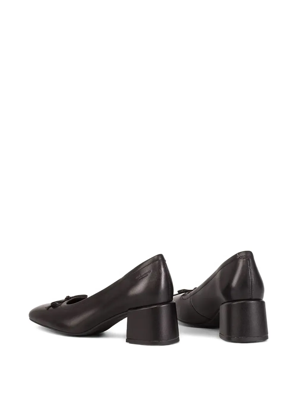 VAGABOND 55mm Adison block-heel bow pumps Black