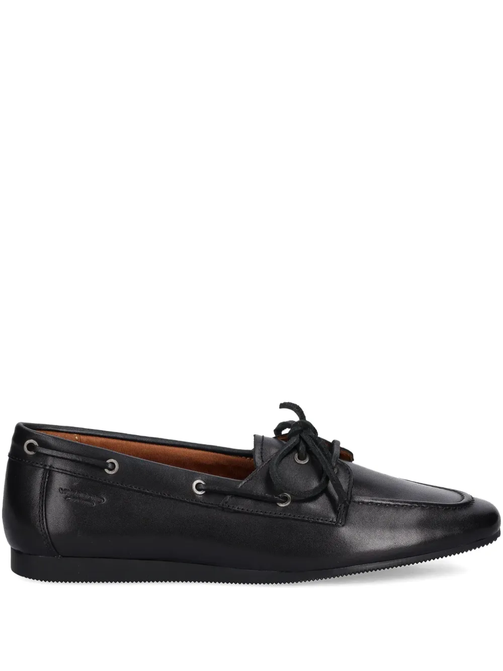 VAGABOND Hillary lace-up boat shoes | Black | Image 1