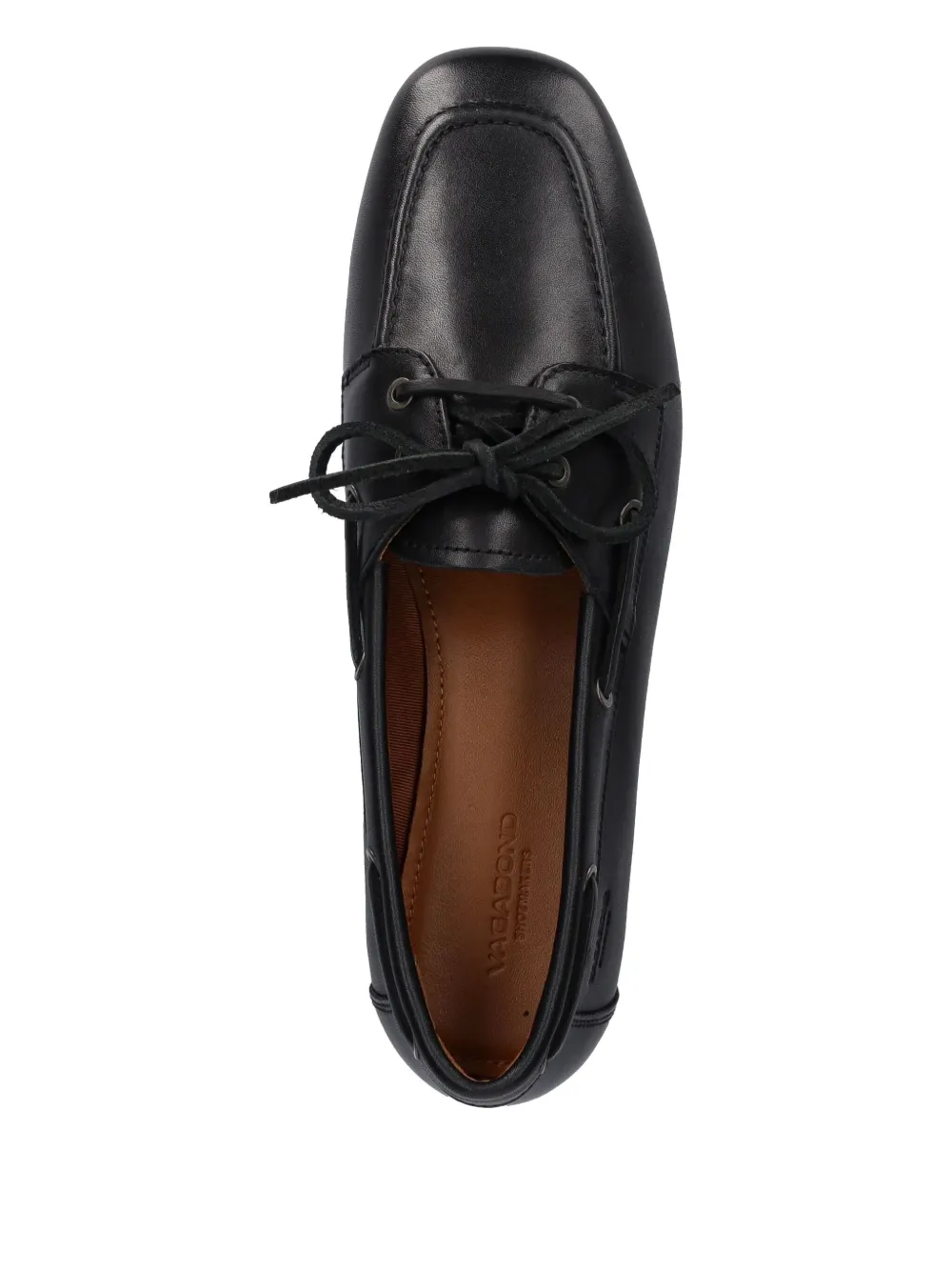 VAGABOND Hillary lace-up boat shoes Black