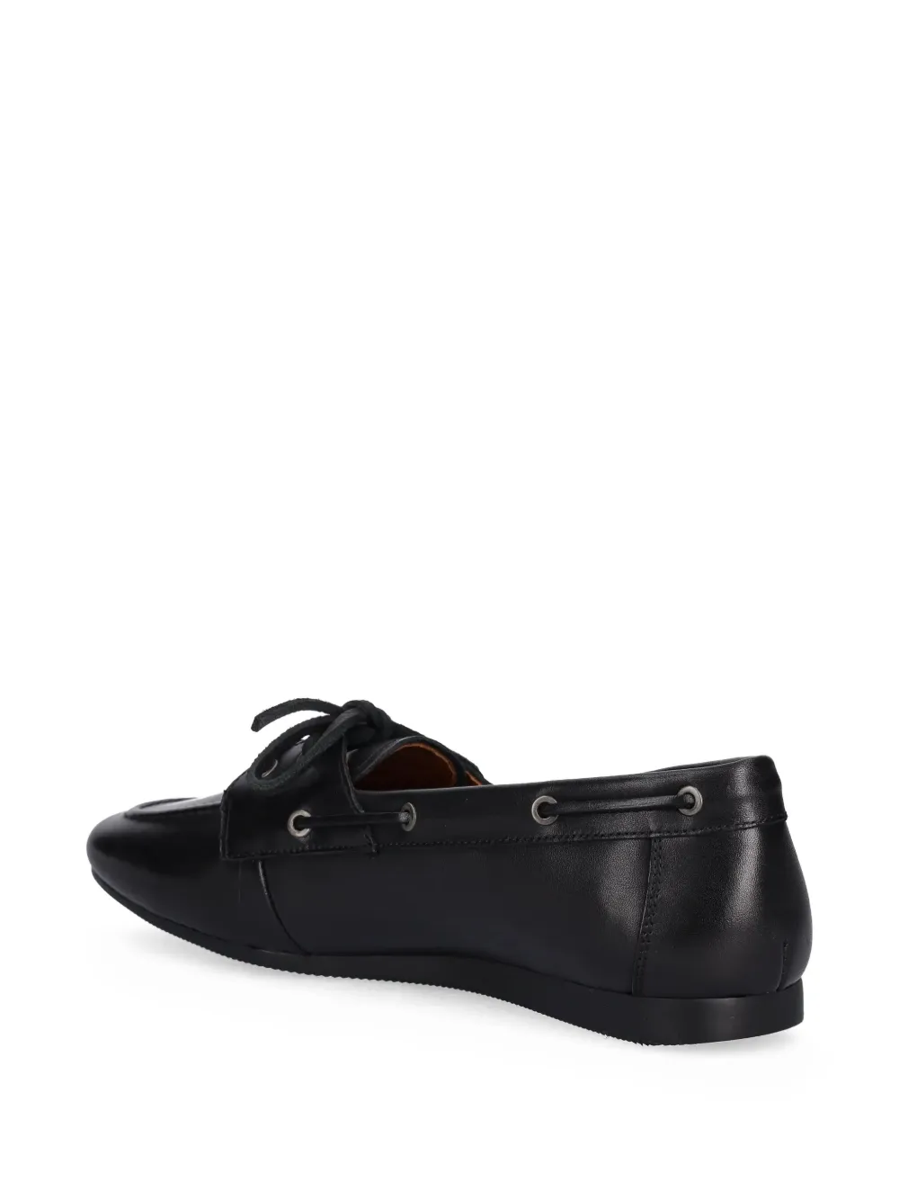 VAGABOND Hillary lace-up boat shoes Black