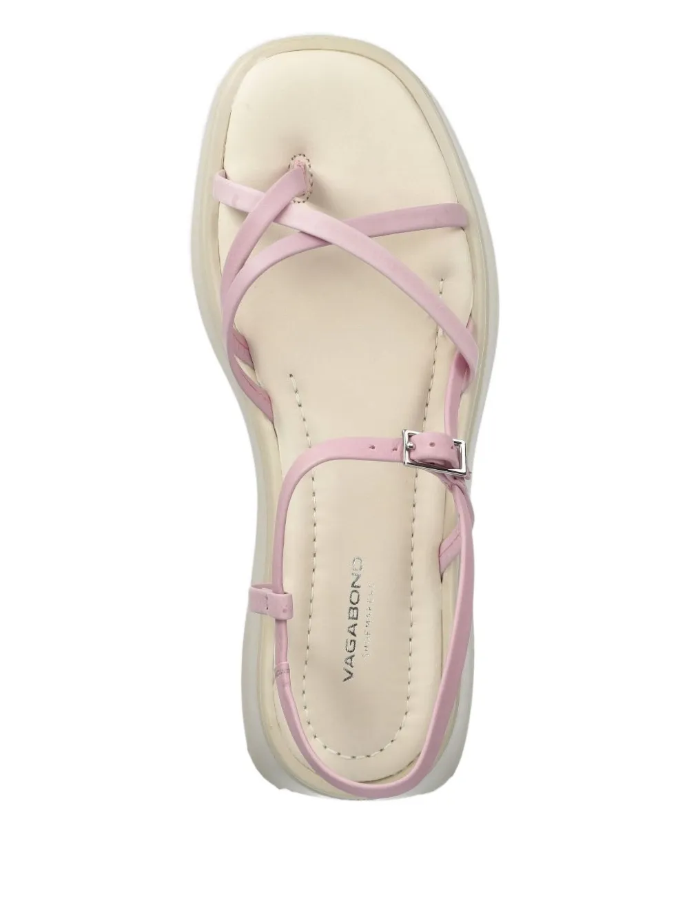 Vagabond 50mm Crossover-strap Platform Sandals In Pink