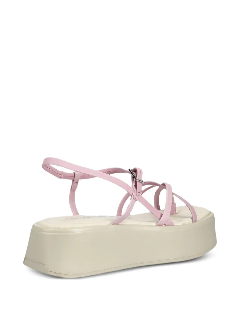 VAGABOND 50 mm sandalen met gekruiste bandjes en plateauzool Roze