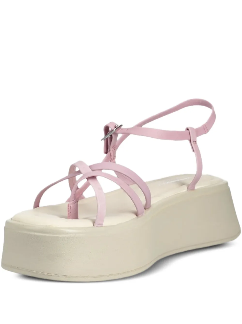 VAGABOND 50mm crossover-strap platform sandals Pink