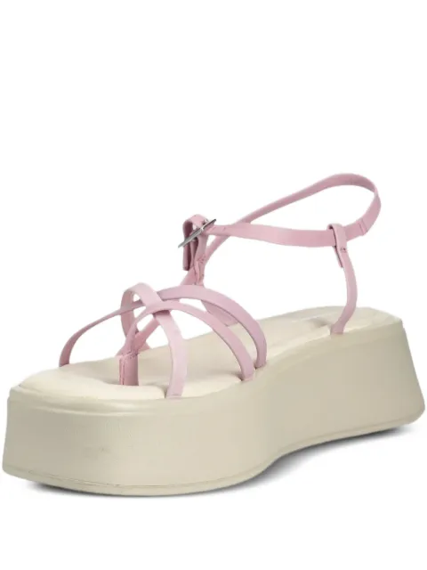 VAGABOND 50mm crossover-strap platform sandals