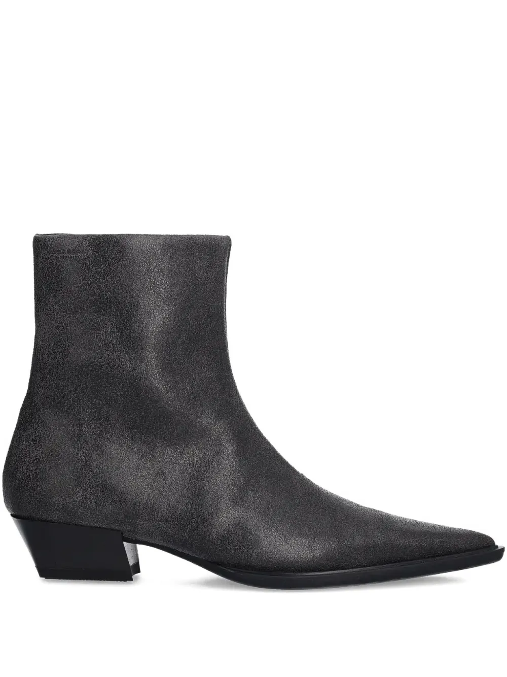 VAGABOND 40mm Cassie pointed-toe zip boots | Grey | Image 1