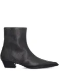 VAGABOND 40mm Cassie pointed-toe zip boots - Grey