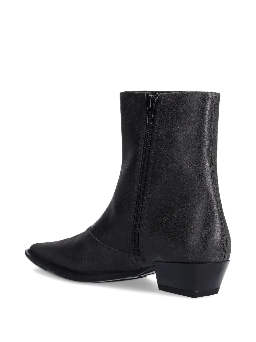 VAGABOND 40 mm Cassie laarzen met puntige neus en rits Grijs