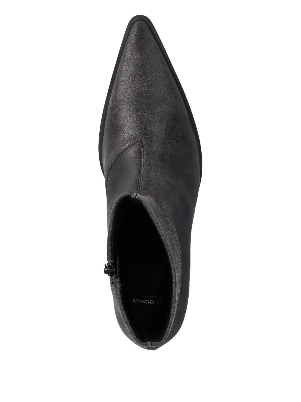 VAGABOND 40 mm Cassie laarzen met puntige neus en rits Grijs