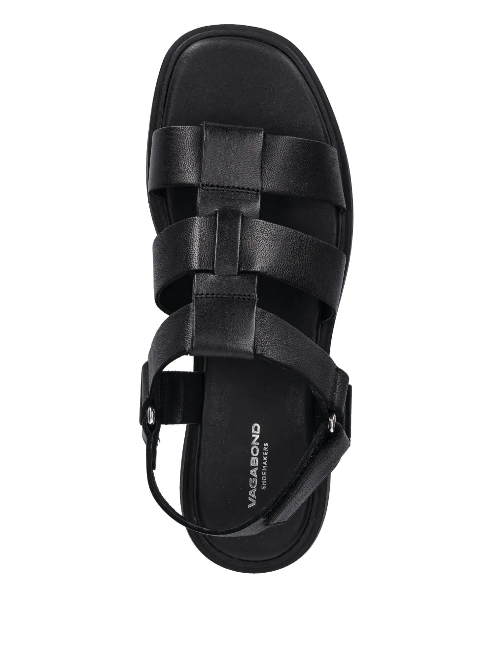 VAGABOND Connie leather buckle sandals Black