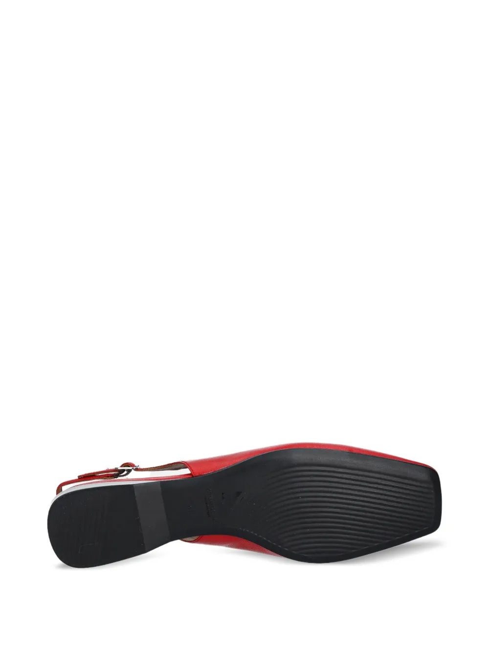 VAGABOND Delia slingback square-toe ballet flats RED