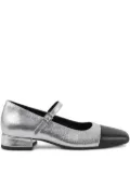 VAGABOND 25mm Debbi metallic-leather pumps - Silver