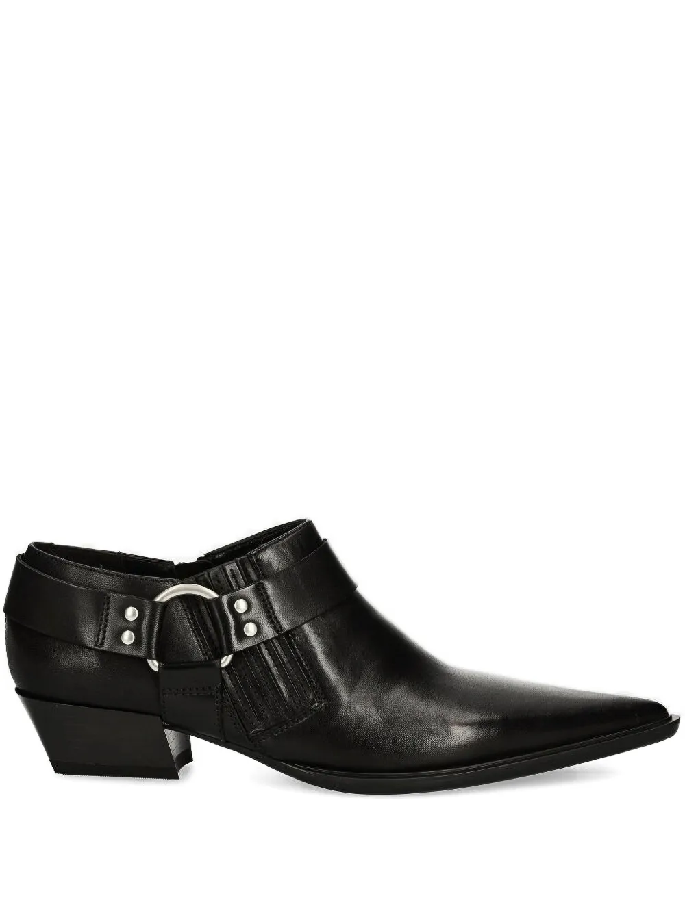 Vagabond Pointed-toe Buckle Boots In Black