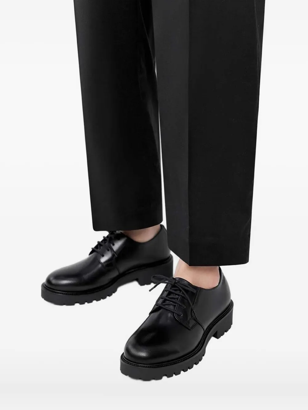 VAGABOND leather derby shoes Black