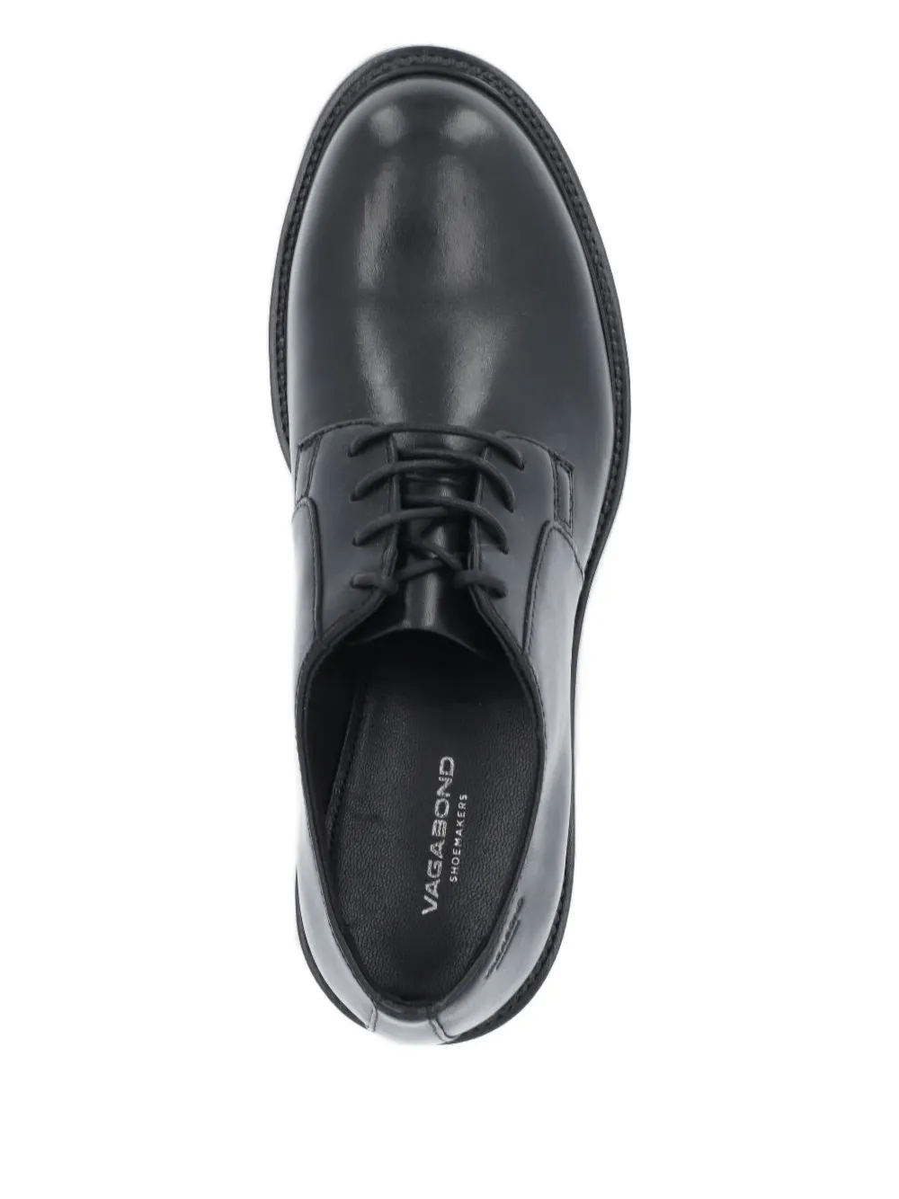 VAGABOND leather derby shoes Black