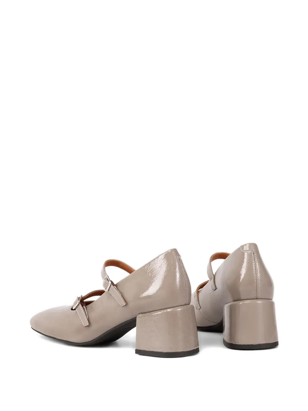 VAGABOND 55mm Adison double-buckle block-heel pumps Neutrals