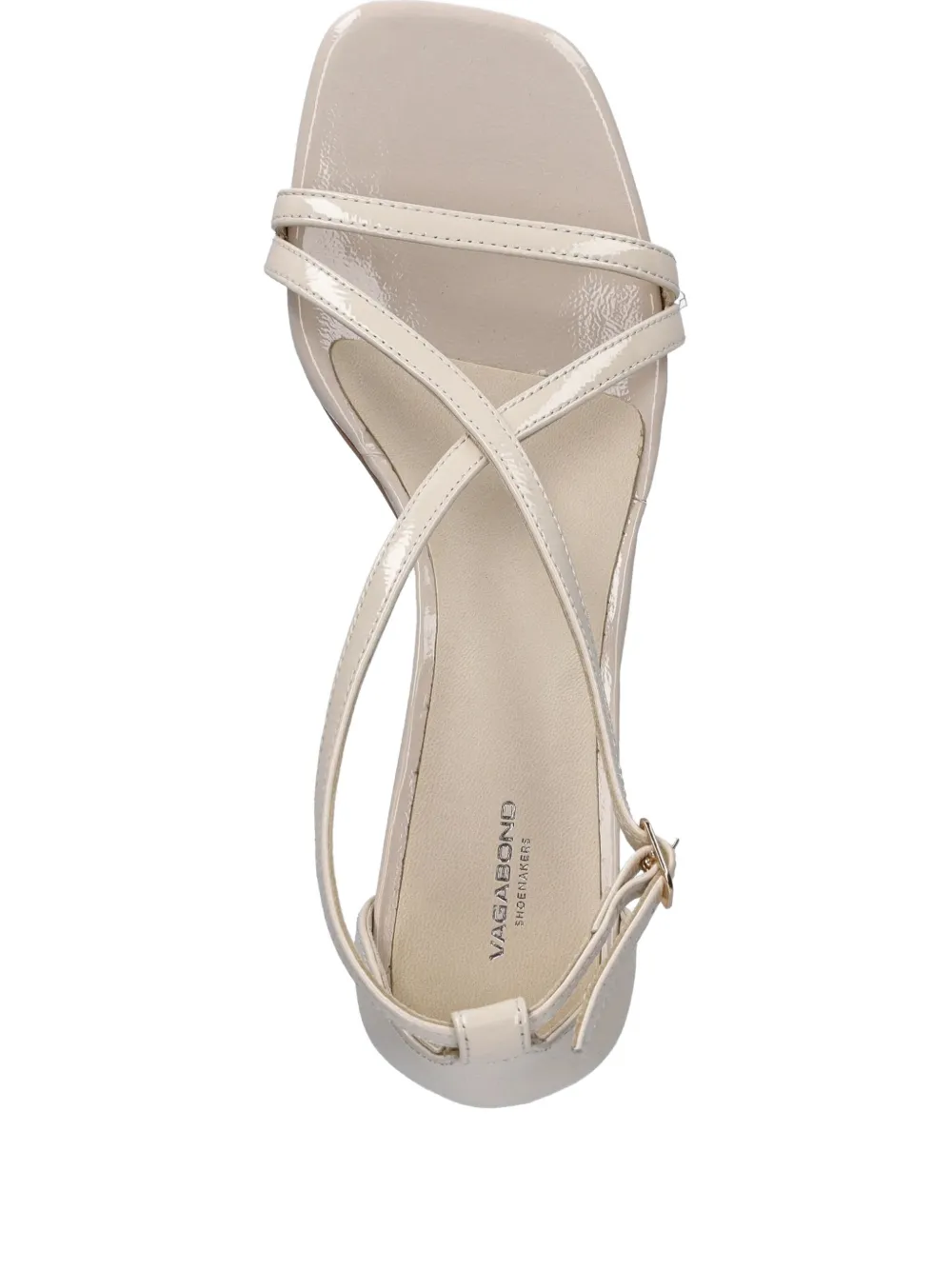 VAGABOND cross-strap block-heel sandals Neutrals