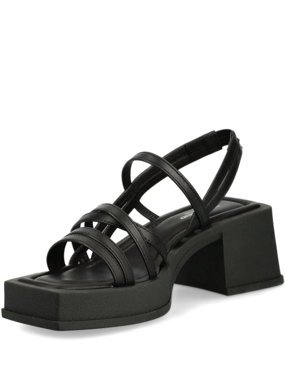 VAGABOND 67mm platform crisscross sandals Black