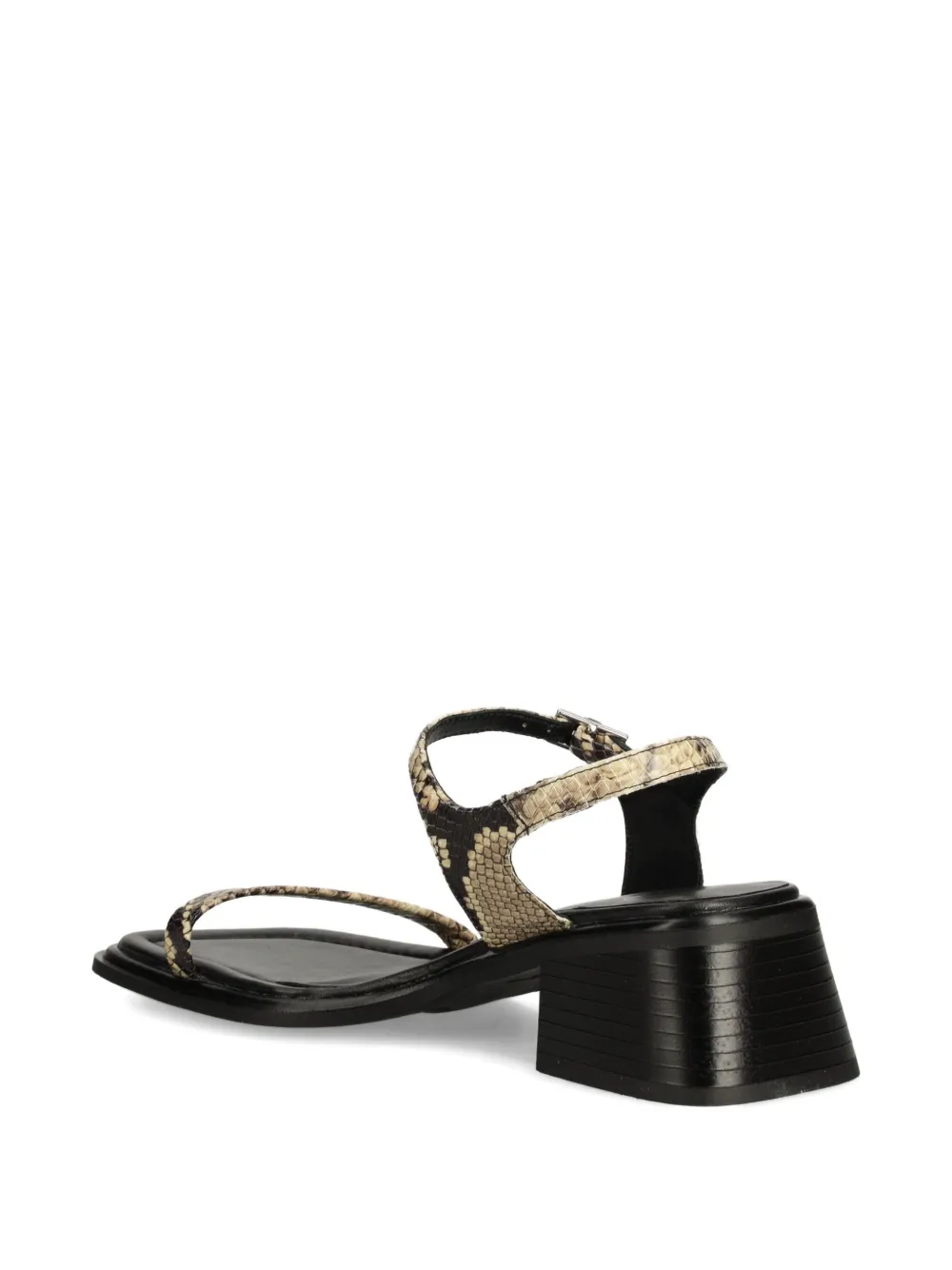 VAGABOND Ines snakeskin block-heel sandals Neutrals