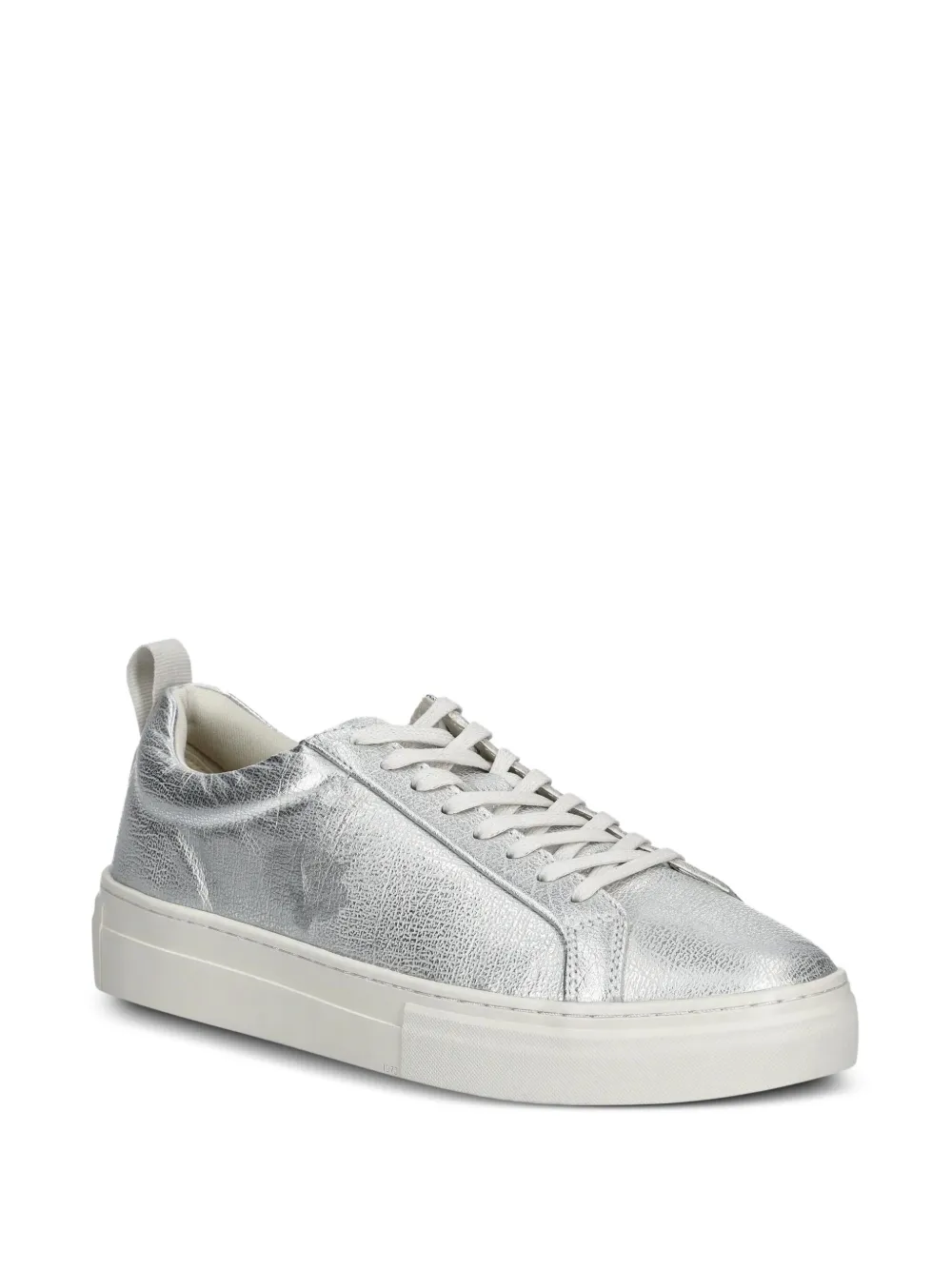 VAGABOND Zoe metallic leather sneakers Silver