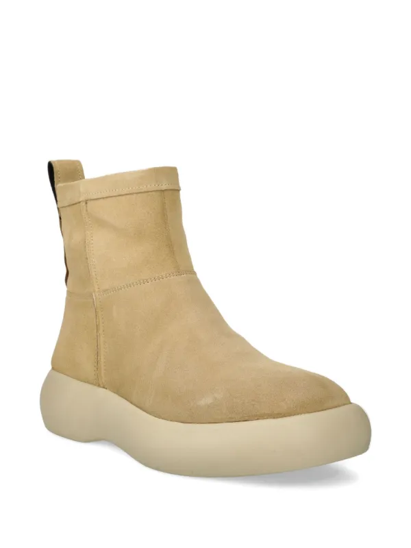 VAGABOND Janick zip-detail Platform Boots | Neutrals | FARFETCH