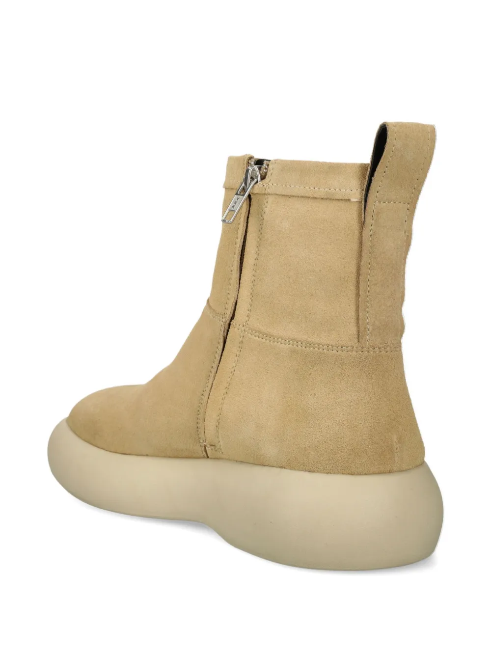 VAGABOND Janick laarzen met plateauzool en ritsdetail Beige