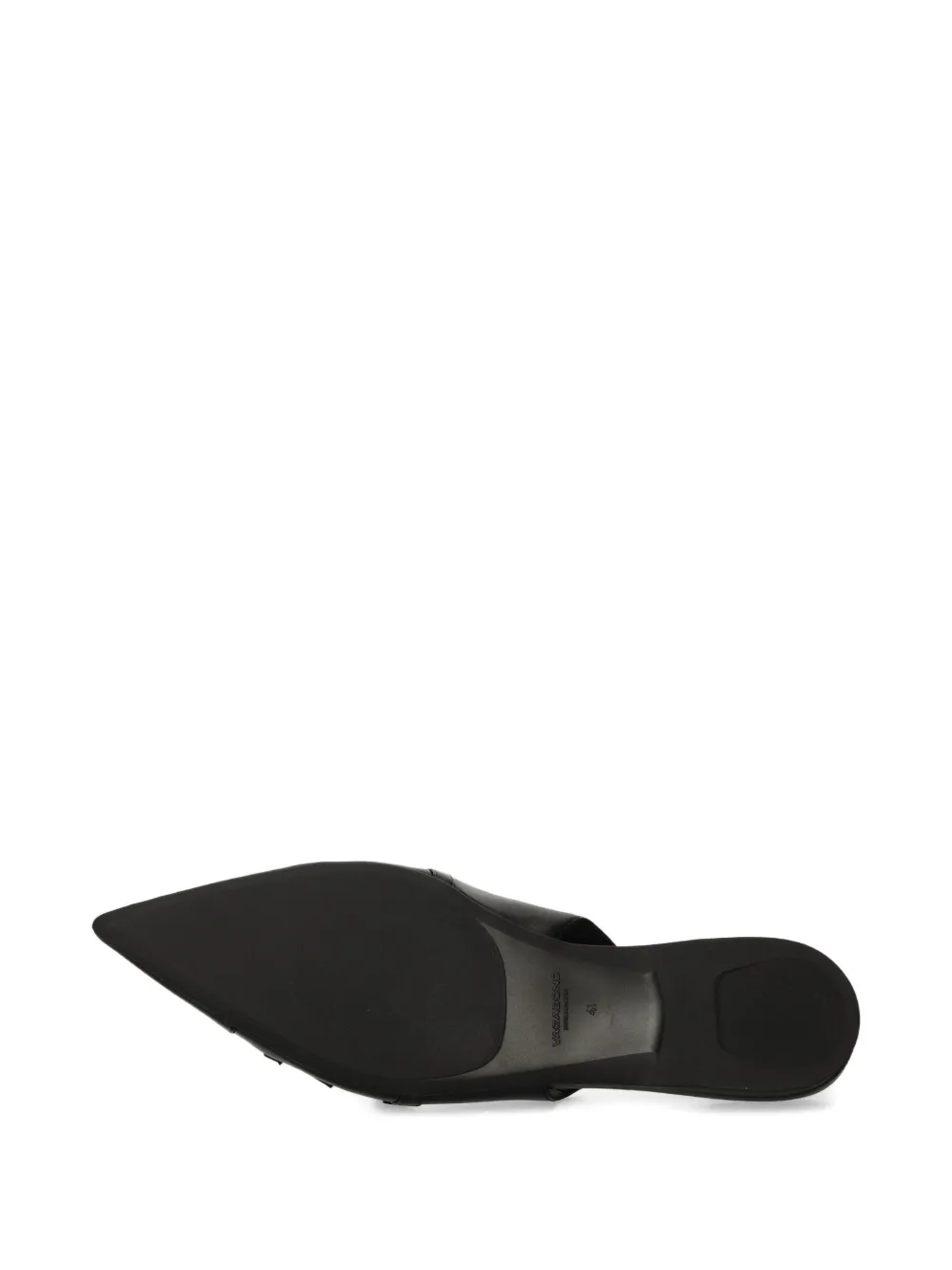 Vagabond Hermine Pointed-toe Buckled Ballet Flats In Black