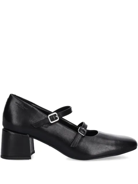 VAGABOND double-buckle block-heel pumps