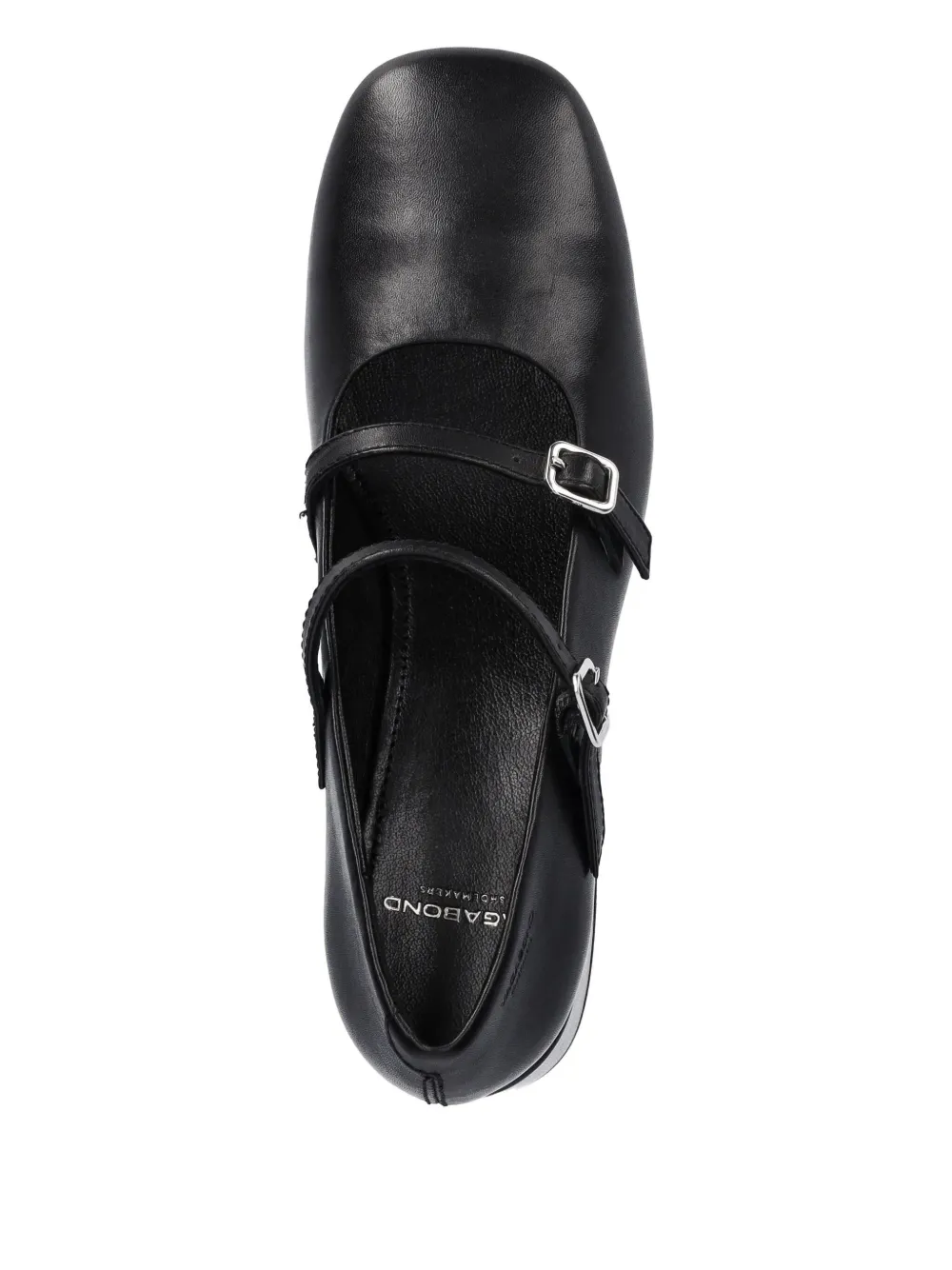 VAGABOND double-buckle block-heel pumps Black