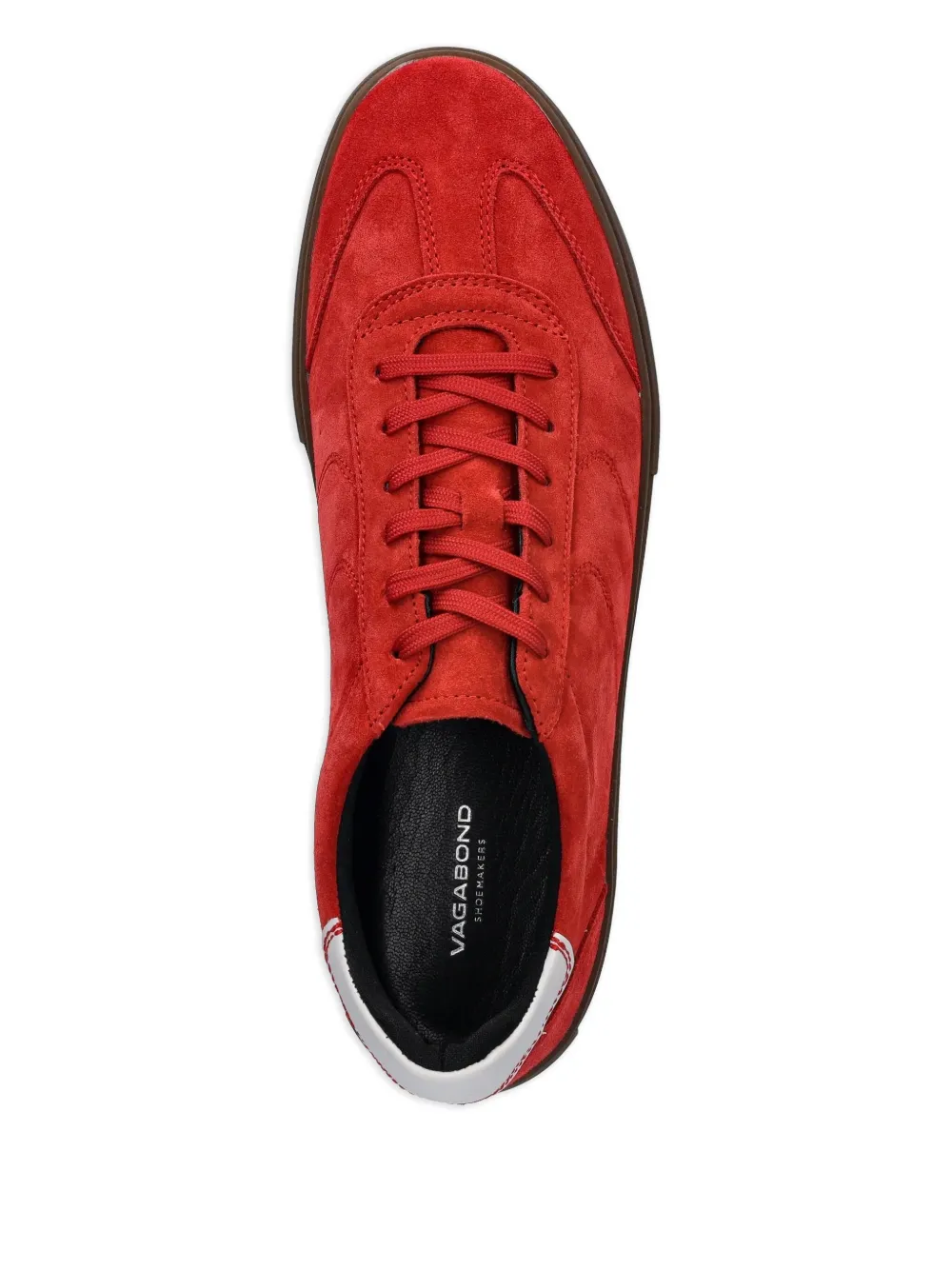VAGABOND Cody suede lace-up sneakers Red