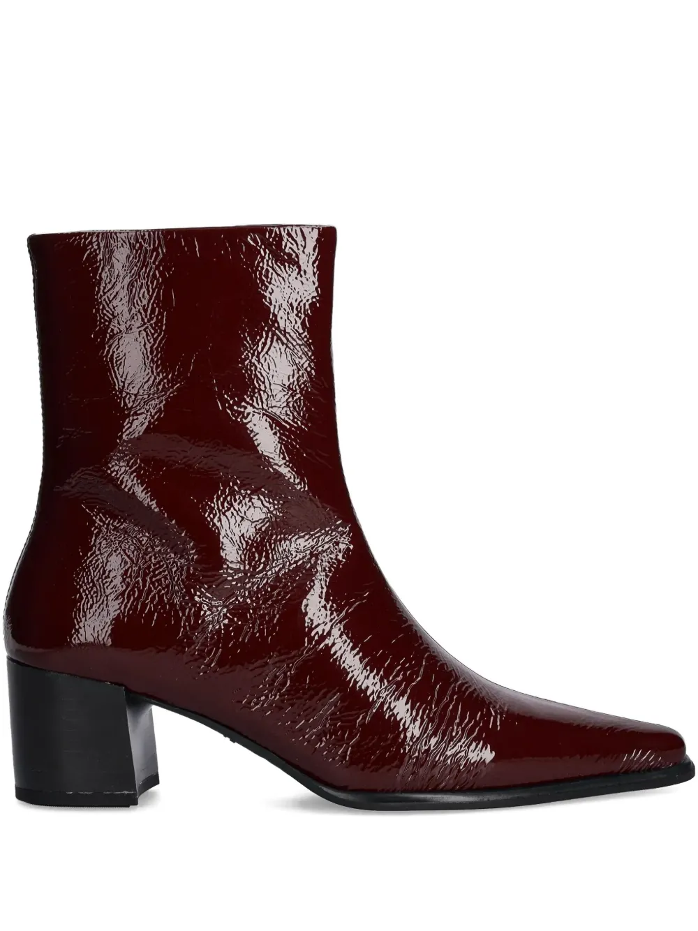 VAGABOND pointed-toe block-heel ankle boots Red