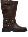 VAGABOND buckle-strap square-toe boots - Brown