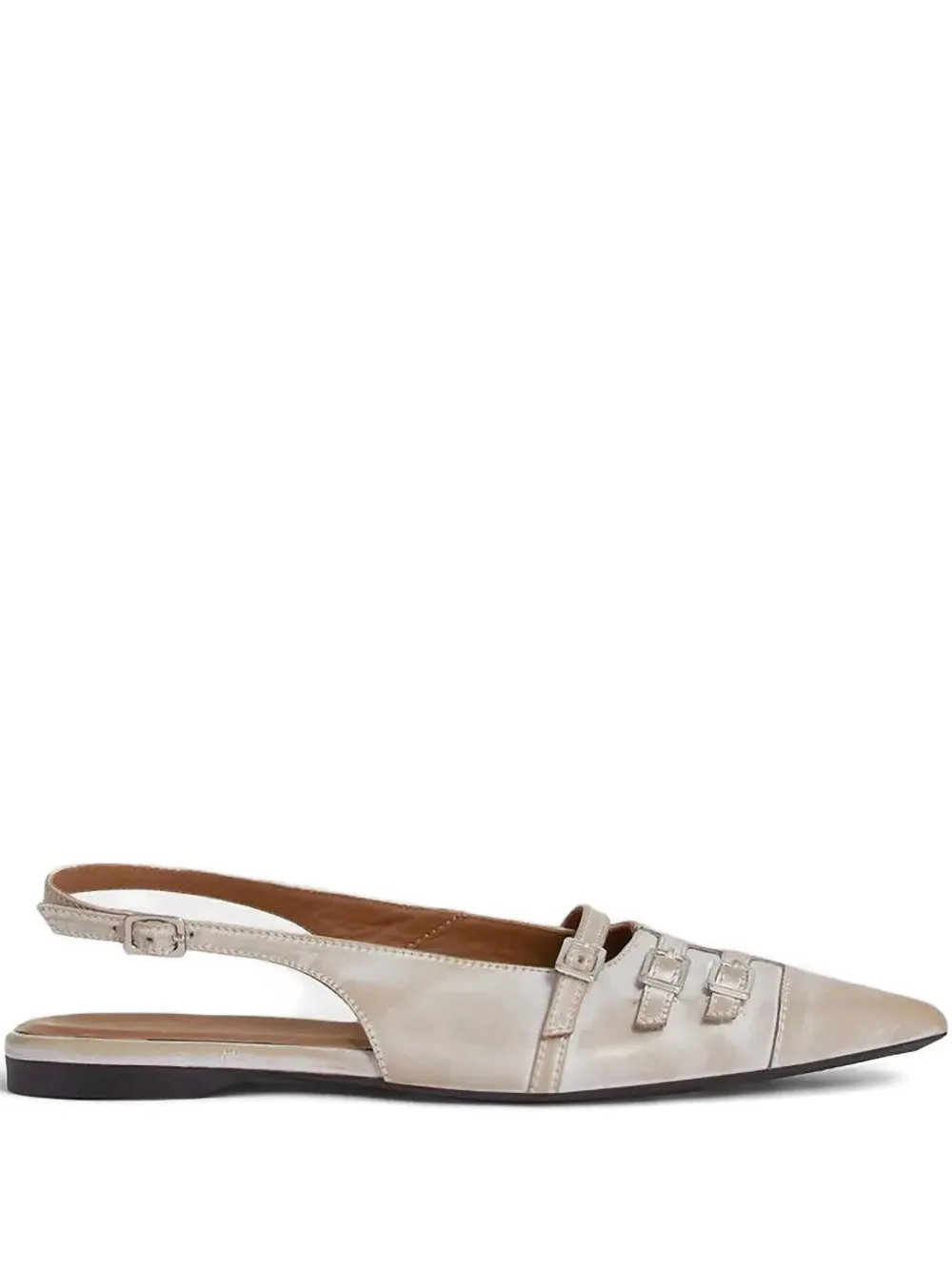 VAGABOND Hermine slingback ballerina's met gesp Beige