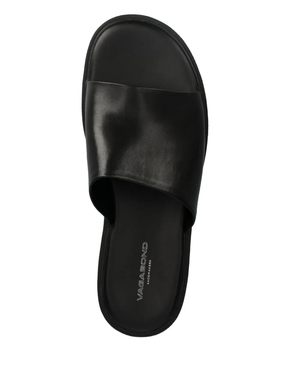 VAGABOND open-toe leather sandals Black