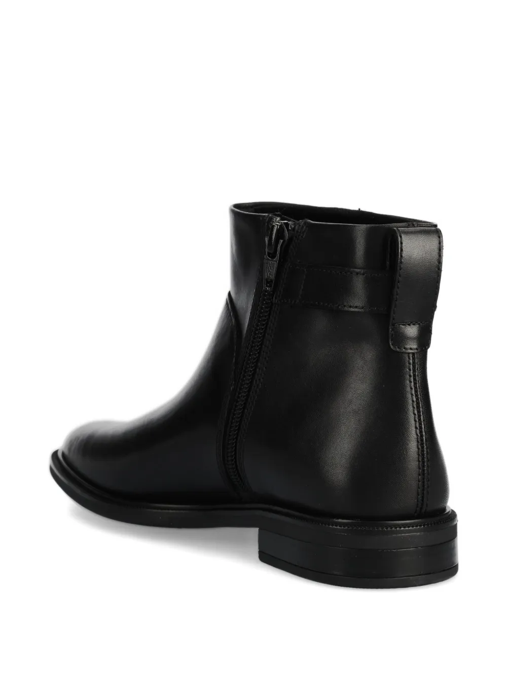 Vagabond Buckled-strap Zip Boots In Black
