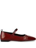 VAGABOND Delia patent leather ballet flats - Red