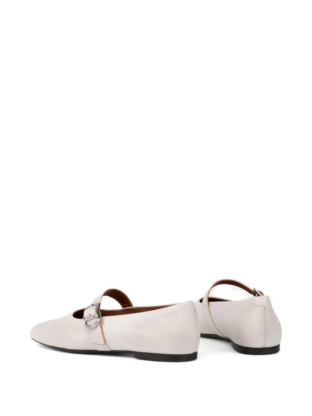 VAGABOND Jolin buckle-strap ballet flats White