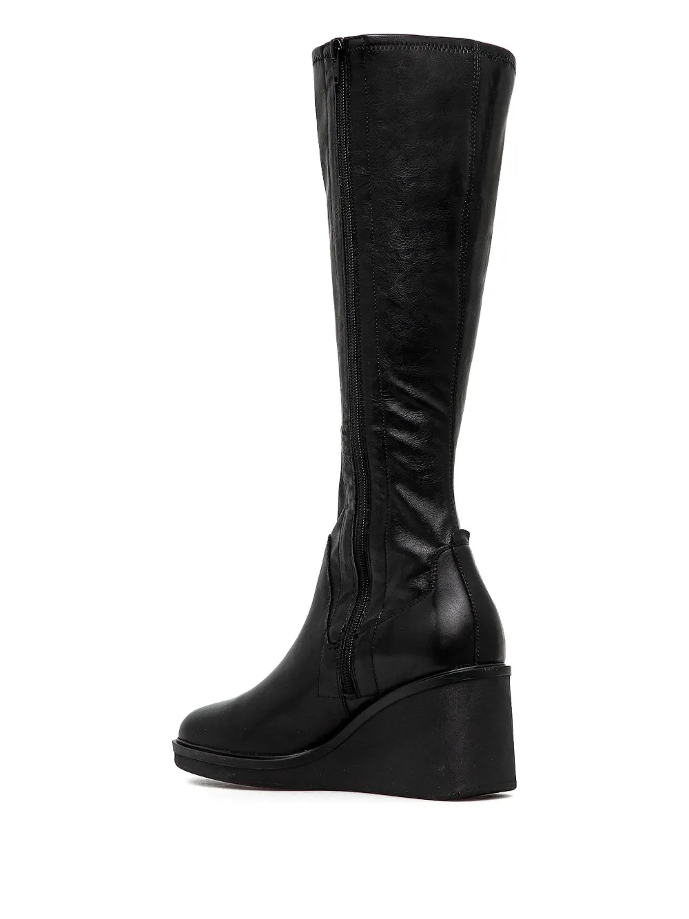 VAGABOND 70mm Deena wedge leather boots Black