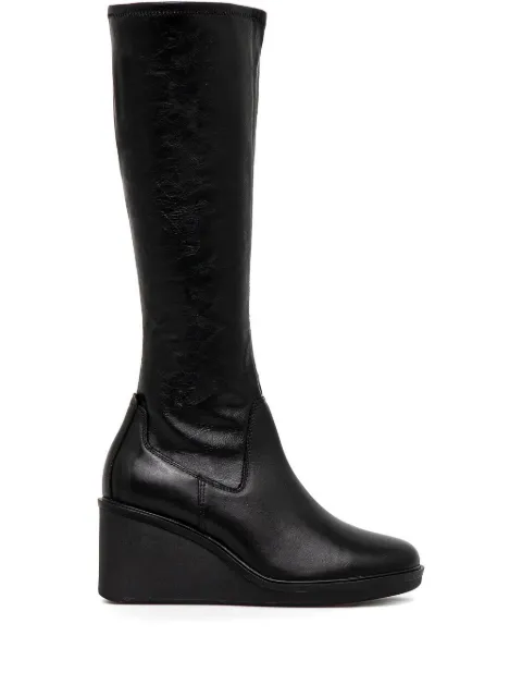 VAGABOND 70mm Deena wedge leather boots