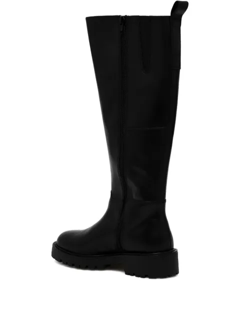 VAGABOND zip-detail block-heel knee-high boots