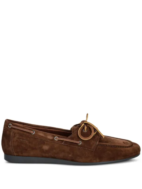 VAGABOND Hillary lace-up suede boat shoes