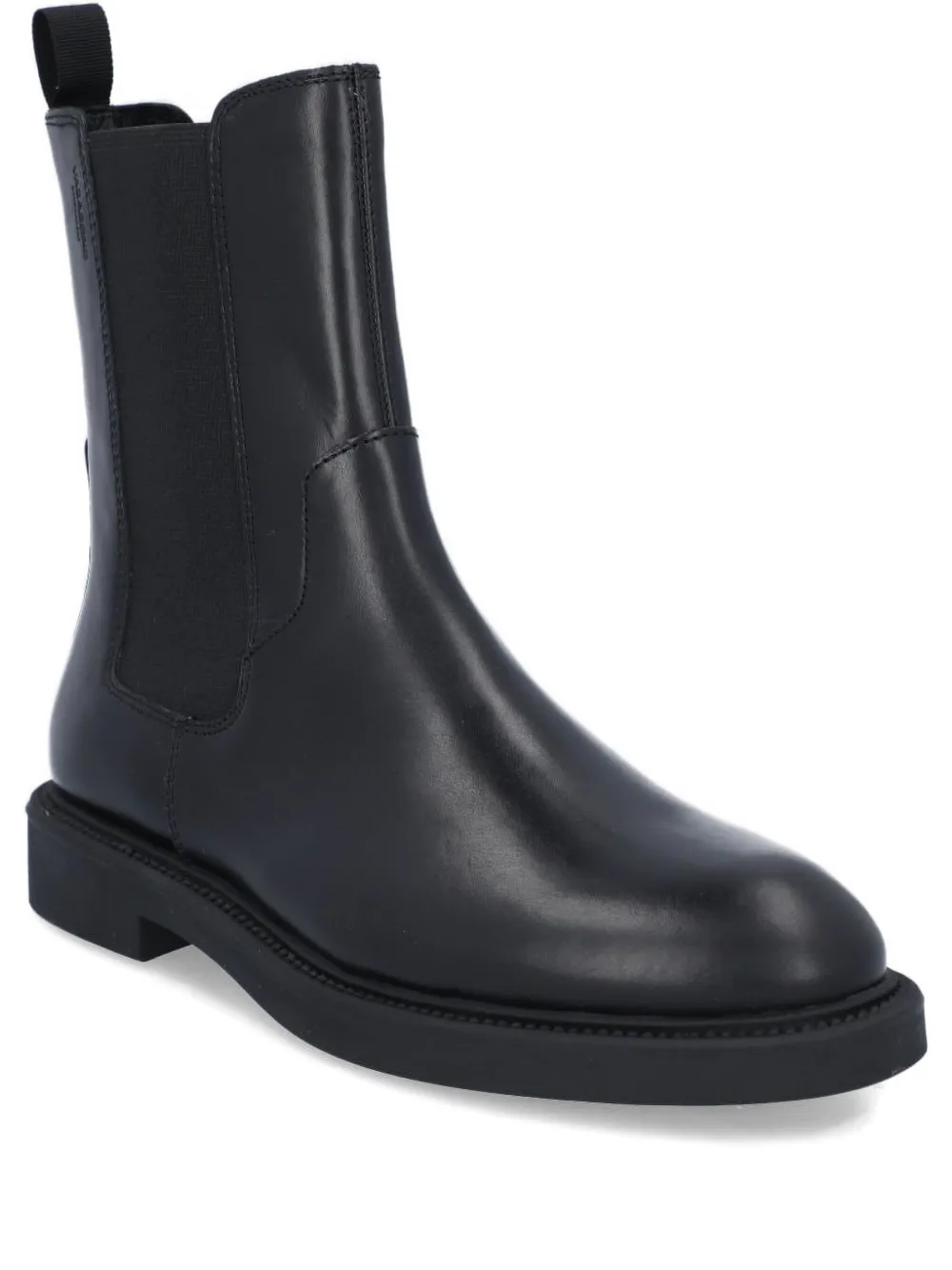 VAGABOND elastic-panels leather chelsea boots Black