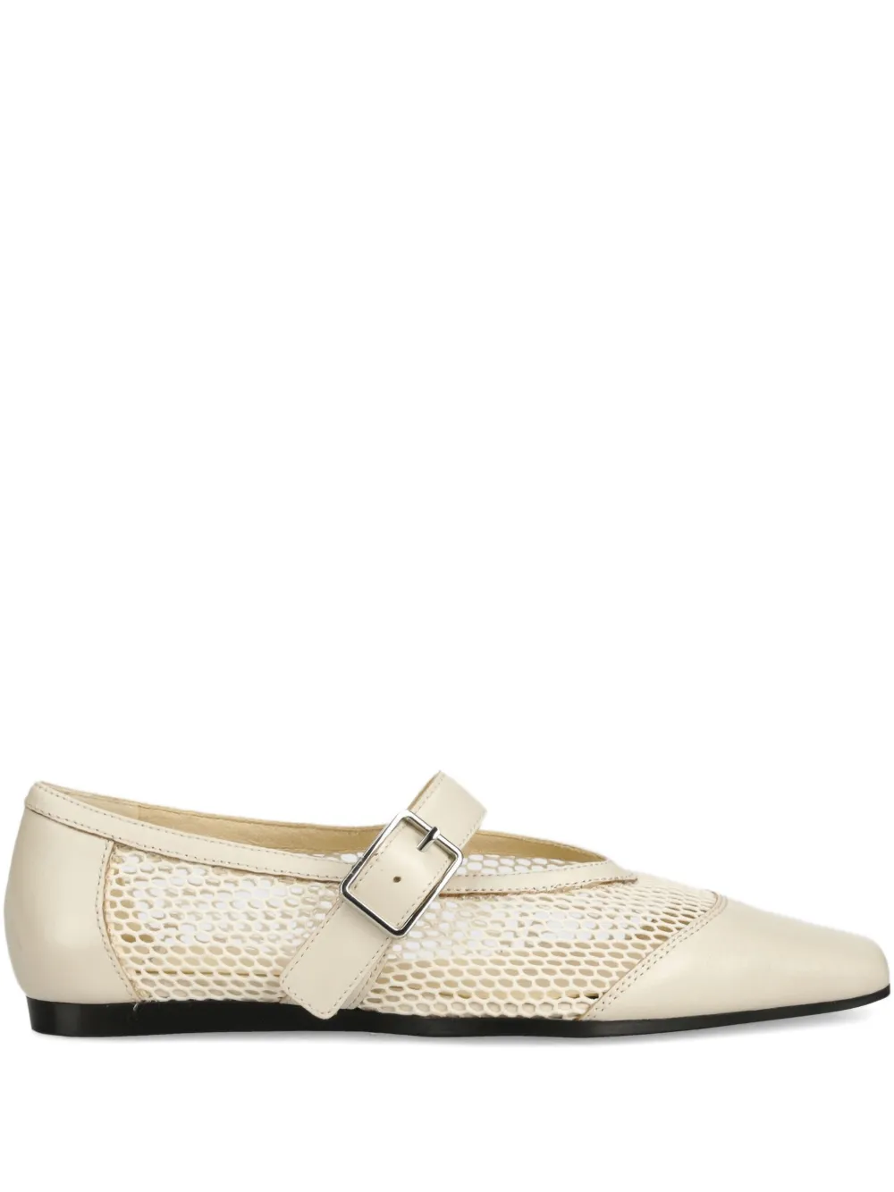 VAGABOND Delia ballerina's met mesh en gespsluiting Beige